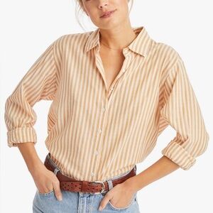 Xirena  button up beau shirt in sunshine size XS striped cotton